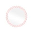 thumbnail image 1 of 1 Pc Espejo Cosmético de Forma Redonda Torcido para Mujeres, Espejo de Plástico y Vidrio para Viajes de Negocios, Color Rosa, 1 of 3