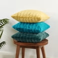 thumbnail image 4 of Home Soft Things Super Soft Decorative Pillow Covers, Set of 4, 20x20 inches, Jojoba Yellow, 4 of 11