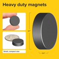 thumbnail image 2 of xianyou-Craft Magnets - 18 mm (.709 inch) Round Disc Ceramic Magnets - Flat Circle Magnet for Crafts, Science & DIY - Ferrite Small Magnetic Perfect for Refrigerator, Whiteboard, Fridge - 30 PCs, 2 of 4