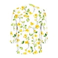 thumbnail image 4 of Jsaierl Tops for Women 3/4 Sleeve Casual V Neck Shirts Cute Print Petite Blouses Work Holiday T-shirts Top S-2XL, 4 of 6