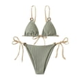 thumbnail image 2 of Neinkie Womens High Cut Thong Bikini Set Swimsuits Cami String Sexy Bathing Suit, 2 of 7