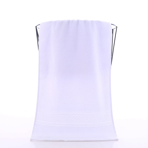 Xiao Hua Toallas de 3 piezas, 35 x 75 cm, de algodón liso, ligeras y de secado rápido, ideales para el baño y el aseo (blanco lirio).