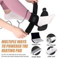 thumbnail image 3 of Heated Ankle Brace With Vibration Usb Foot Heating Pad Warp For Winter Foot Warmer With 3 Heating Levels 3 Vibration Modes Tw,Black, 3 of 5