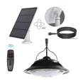 thumbnail image 3 of Single Heads Solar Pendant Lights Remote Control Indoor Outdoor Shed Lamp Led Hanging for Storage Room Porch Garden, 3 of 5