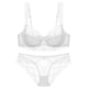 thumbnail image 1 of Sujetador transparente ultrafino sin esponja, sujetador de encaje pequeño con pecho grande, ropa interior sexy para mujer, sujetador, 1 of 6