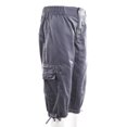 thumbnail image 3 of Men‘s Cargo Long Shorts Below Knee Multi Pocket 3/4 Elastic Capri Pants Loose Fit, 3 of 9