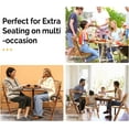 thumbnail image 6 of VINGLI Bamboo Folding Chair, Foldable Dining Chair for Outdoor & Indoor, Patio, Porch, Wedding, Party, Event (4 Pack), 6 of 8