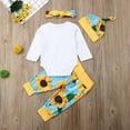 thumbnail image 6 of 4PCS Newborn Baby Girls Little Sister Romper Pants Leggings Outfits Set Clothes, 6 of 6