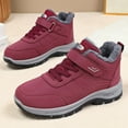 thumbnail image 5 of Botas de nieve para hombre, zapatos de algodón cálidos de terciopelo para invierno, zapatos informales cómodos a prueba de viento para mujer, botas de senderismo antideslizantes Unisex, 5 of 5
