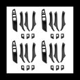 thumbnail image 1 of 28Pcs Car Inner Door Handle Window Lift Switch Armrest Panel for 5 Series F10 F11 F18 2010-2017 RHD 51417225875 RHD,12 x Door handle panel 4 x Armrest panel 12 x Window switch,black, 1 of 5