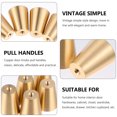 thumbnail image 2 of BEADCEST 5Pcs Golden Round Copper Knobs for Home Furniture Projects, 2 of 8
