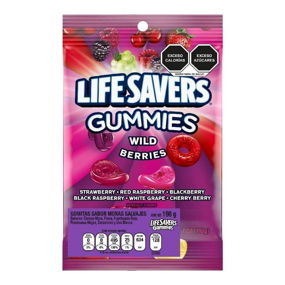 Gomitas Life Savers sabor moras salvajes 198 g
