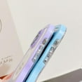 thumbnail image 5 of Magnetic Case for iPhone 14 Pro Compatible with Magsafe, Cute Curly Wave Frame with Clear Fashion Designs,Soft TPU Shockproof Sturdy Protective Phone Cover for Girls Women-Dark Blue, 5 of 12