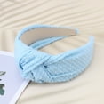 thumbnail image 6 of Unique Bargains 1 Pc Lace Tie Wide Headbands for Women Blue, 6 of 6