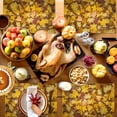thumbnail image 4 of Fall Placemats Set of 6 Maple Leaf Place Mats Thanksgiving Placemat Yellow Autumn Fallen Leaves Table Mats for Dining Kitchen Table Holiday Dinner Party Home Fall Decorations 13x19 Inch, 4 of 8