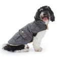 thumbnail image 3 of KEINXS Cozy Dog Winter Coat  Windproof Dog Jacket  Plaid Cold Weather Dog Coat  Warm Dog Vest for Small Dogs Dark Gray S, 3 of 9