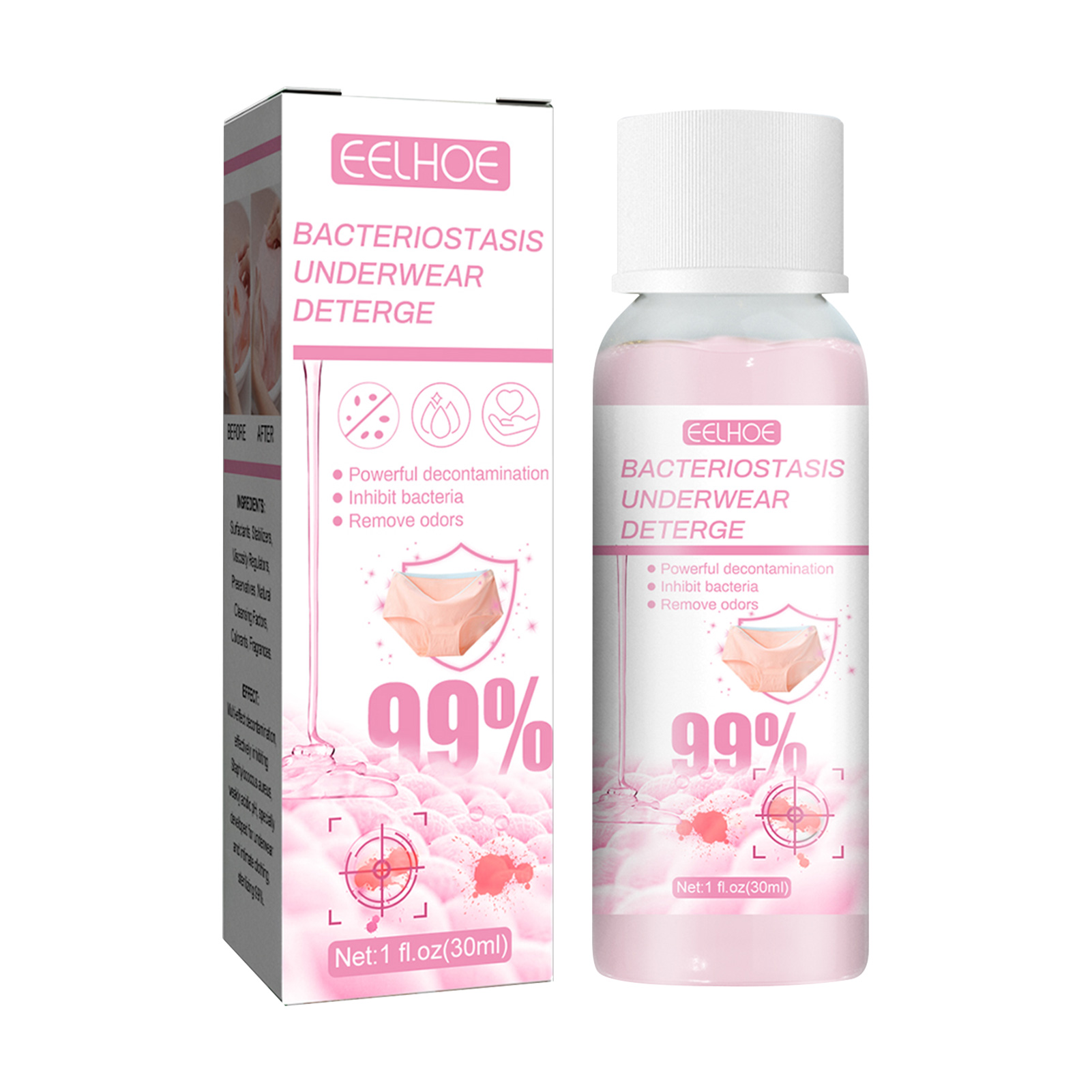 ibaste Lingerie Detergent 30ml Underwear Detergent Laundry Liquid