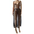 thumbnail image 1 of Vestido de malla Yinane Cubierta de bikini de lentejuelas de estrella para mujer, 1 of 7
