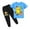 bleu, variante sur Anime Pokemon Pantalon de Jogging à Manches Courtes pour Enfants Pantalon Long en Coton + Pantalon Ensemble Deux Pièces