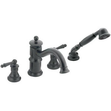 Moen TS213NL Waterhill Deck Mounted Tub Filler with Hand Shower, Available in Various Colors