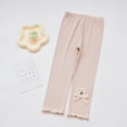thumbnail image 7 of LYMAYTER ‌‌‌Girls Toddler Cotton Ankle Leggings for 1-9Y Stretchy Warm Breathable Tights Pants, 7 of 7