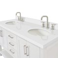 thumbnail image 4 of Ariel S061dwqovo Magnolia 60" Free Standing Double Basin Vanity Set - White / Pure White, 4 of 7