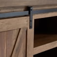 thumbnail image 4 of Edyo Living Farmhouse TV Stand Table with Sliding Barn Door, Rustic Oak, 4 of 8