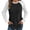 C-Black212, variant on DHFJKG Long Sleeve Shirts For Women Waffle Crewneck Raglan Color Block Loose Fit Tunic Pullover Casual Daily Wear Cozy Tops