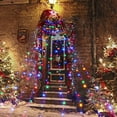 thumbnail image 4 of Magotan 12.5 Pies 350 Luces Navideñas de Cascada LED Decoración Al Aire Libre Centelleantes Luces Solares de Cadena de Árboles de Navidad con Decoración de Jardín de Vacaciones de Navidad de Estrella Superior, Multicolor, 4 of 9