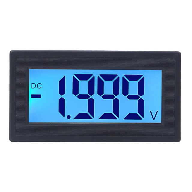 Voltmètre numérique CC YB5135DB, affichage LCD, tension AC 100-240 V, alimentation CC 0-2 V