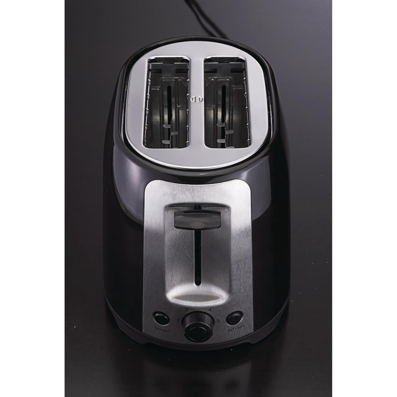 Brentwood 2-Slice Cool-Touch Toaster with Extra-Wide Slots (Black), TS-292BPT