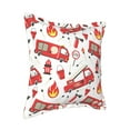 thumbnail image 2 of Bingfone Decorative Pillow Covers 16"X16" Fire Truck Couch Pillow Cases Modern Farmhouse Covers For Couch Sofa Bed, 2 of 9