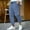 #Blue, variant on DPTALR Men's Casual Striped Printed Elastic Waist Drawstring Breathable Ankle Pants with Pockets, Black Big and Tall Men L