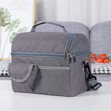 XYRSRUW Portable Picnic Lunch Bag Insulated Bento Carrier Large Heat Preservation Tote Versatile Ice Bag for Work School Travel and More