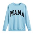 thumbnail image 4 of YanHoo Long Sleeve Mama Sweatshirts for Women Oversized Crewneck Sweatshirt Loose Fit Pullover Tops, 4 of 6