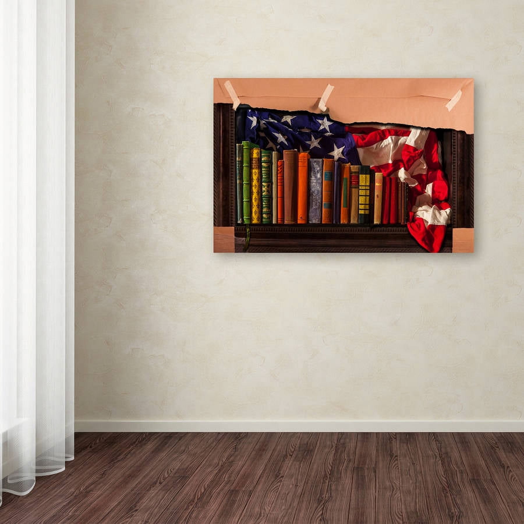 Trademark Fine Art "American Library" Canvas Art by Roderick Stevens
