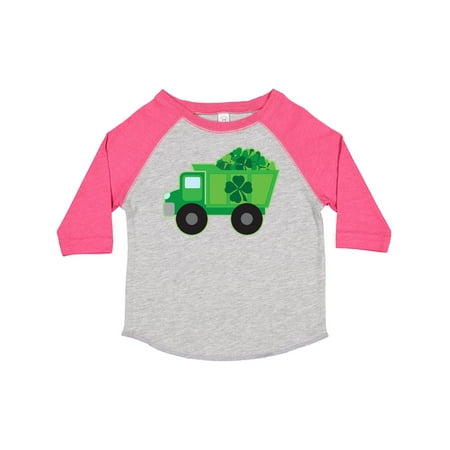 

Inktastic St Patricks Day Irish Clover Dump Truck Childs Gift Toddler Boy Girl T-Shirt