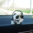 thumbnail image 2 of 2 uds. Colgante para espejo retrovisor de coche, adorno colgante de cerdito de la suerte, decoración Interior de coche, tigre pequeño + Panda, 2 of 3