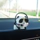 thumbnail image 2 of 2 uds. Colgante para espejo retrovisor de coche, adorno colgante de cerdito de la suerte, decoración Interior de coche, tigre pequeño + Panda, 2 of 3