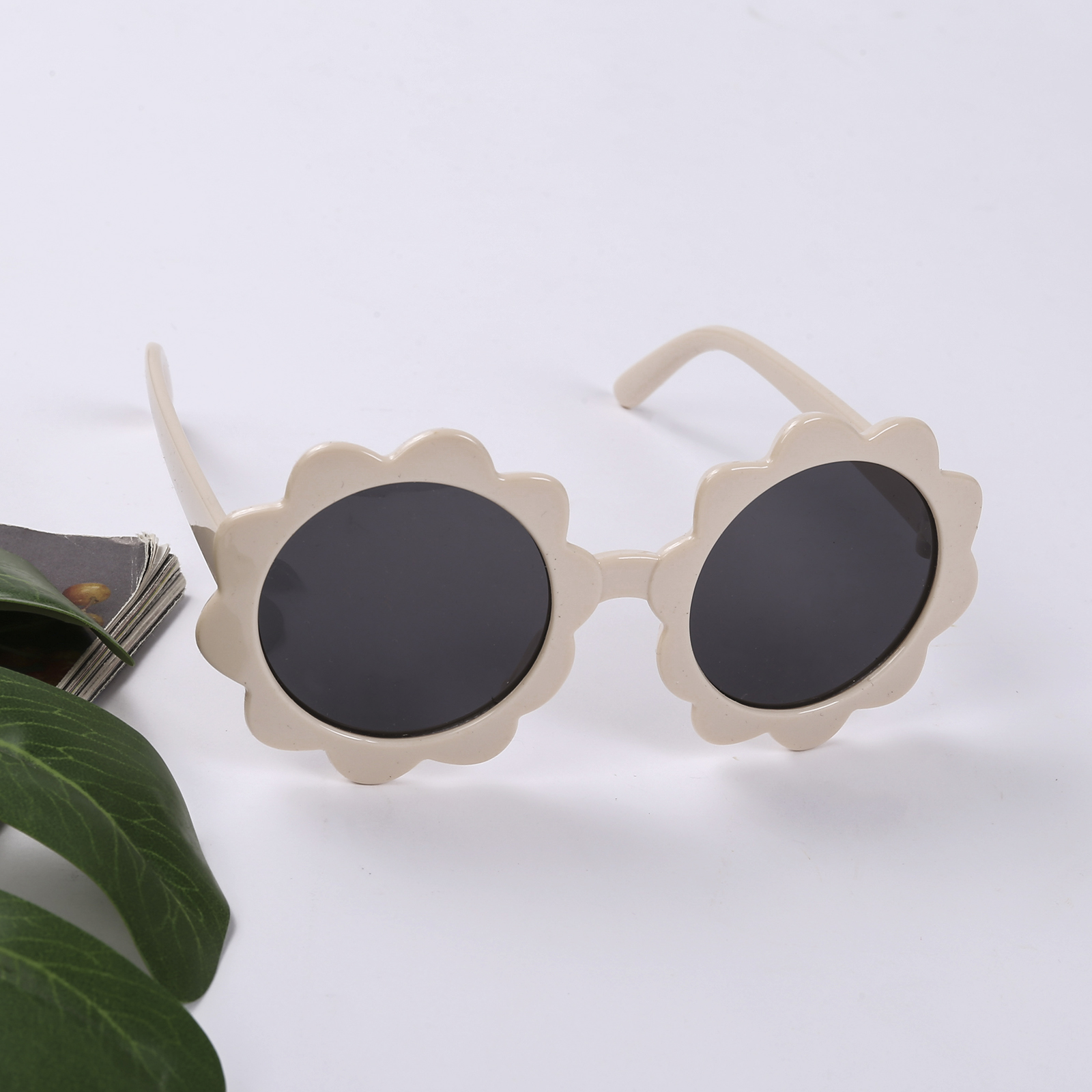 Binpure Kids Beach Sunglasses, Round Flower Shape UV400 Protection Sunglasses - image 4 of 7