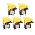 thumbnail image 1 of 5PCS Toggle Switch Alloy Anti Oxidation ABS Cover Stable Structure 25A On Off Rocker Switch 12VDC, 1 of 1
