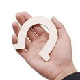 thumbnail image 2 of Horseshoe Unfinished Wood Cutouts Wooden Horseshoe for DIY Craft, ,Wedding and Birthday,48PCS, 2 of 7