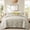 Beige, variant on IR Imperial Rooms Luxury Velvet 2-Piece Floral Pattern Bedspread Set Ultrasonic Embossed Reversible Quilt Set Washable Bedding Twin Size Black