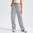 thumbnail image 2 of Resicozy Cargo Sweatpants for Women 2026 Baggy High Waisted Joggers Sweat Pants Athletic Pants with Pockets Gray L, 2 of 5