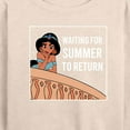 thumbnail image 3 of Disney Princess - Waiting For Summer - Women's Lightweight French Terry Long Sleeve Shirt, 3 of 5