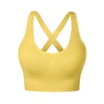 thumbnail image 6 of ibiyuan Sports Bras for Women Strappy Running Supportive High Impact Sports Bra with Sewn in Pads Seamless Breathable Wireless Bra, 6 of 6