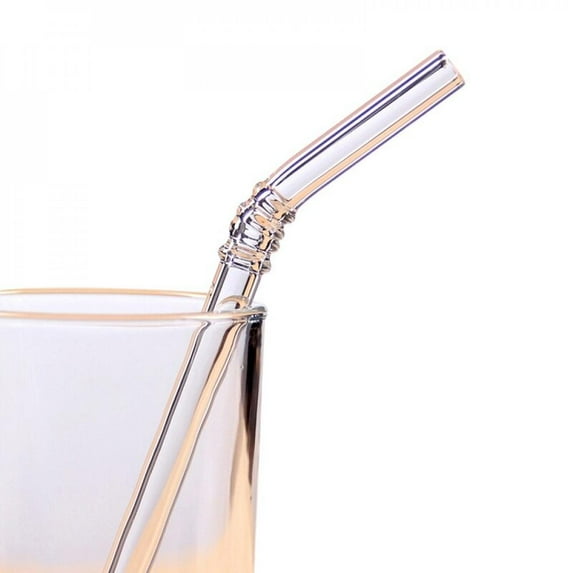 Glass Straw Color Straw High Borosilicate Glass Straw Reusable Drinking Glass Tube Eco-friendly Events Party Favors Supply