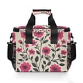 thumbnail image 7 of FORMRS Insulated Cooler Bag 24 Cans Capacity Soft Leakproof Lunch Box with Side Pockets, Pink Flowers, 7 of 7
