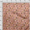thumbnail image 2 of oneOone Viscose Jersey Dark Peach Orange Fabric Halloween Sewing Material Print Fabric By The Yard 60 Inch Wide, 2 of 5