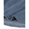 thumbnail image 6 of Women's Plus Size Long Sleeve Belted Above Knee Denim Shirt Dress, 6 of 8